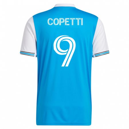 Kandiny Herren Enzo Copetti #9 Blau Heimtrikot Trikot 2023/24 T-Shirt