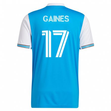 Kandiny Herren Mckinze Gaines #17 Blau Heimtrikot Trikot 2023/24 T-Shirt