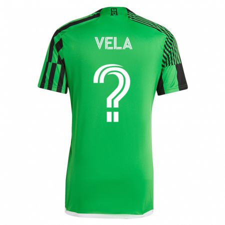 Kandiny Herren Christo Vela #0 Grün Schwarz Heimtrikot Trikot 2023/24 T-Shirt