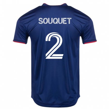 Kandiny Herren Arnaud Souquet #2 Marine Heimtrikot Trikot 2023/24 T-Shirt