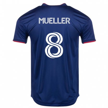 Kandiny Herren Chris Mueller #8 Marine Heimtrikot Trikot 2023/24 T-Shirt