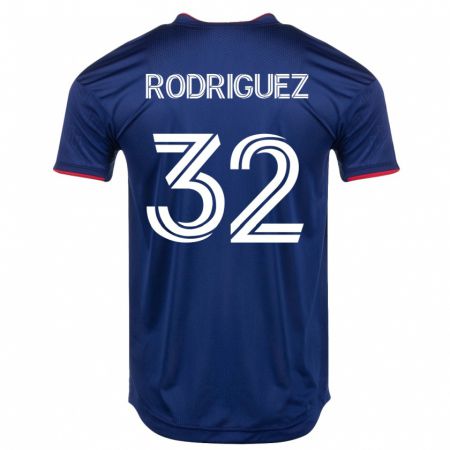 Kandiny Herren Missael Rodríguez #32 Marine Heimtrikot Trikot 2023/24 T-Shirt