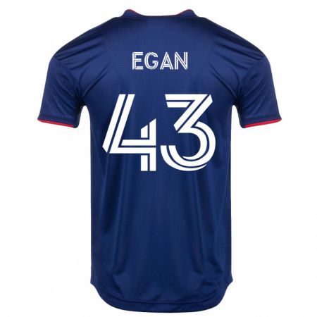 Kandiny Herren Noah Egan #43 Marine Heimtrikot Trikot 2023/24 T-Shirt