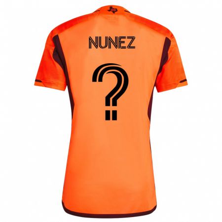 Kandiny Herren José Núñez #0 Orangefarben Heimtrikot Trikot 2023/24 T-Shirt