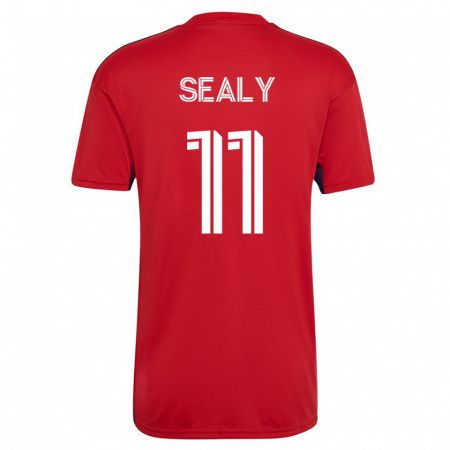 Kandiny Herren Dante Sealy #11 Rot Heimtrikot Trikot 2023/24 T-Shirt