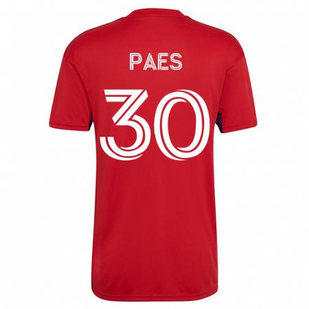 Kandiny Herren Maarten Paes #30 Rot Heimtrikot Trikot 2023/24 T-Shirt