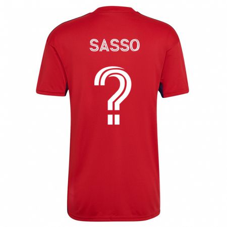 Kandiny Herren Gino Sasso #0 Rot Heimtrikot Trikot 2023/24 T-Shirt