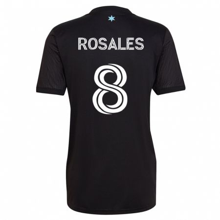 Kandiny Herren Joseph Rosales #8 Schwarz Heimtrikot Trikot 2023/24 T-Shirt