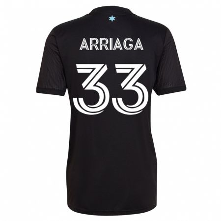 Kandiny Herren Kervin Arriaga #33 Schwarz Heimtrikot Trikot 2023/24 T-Shirt