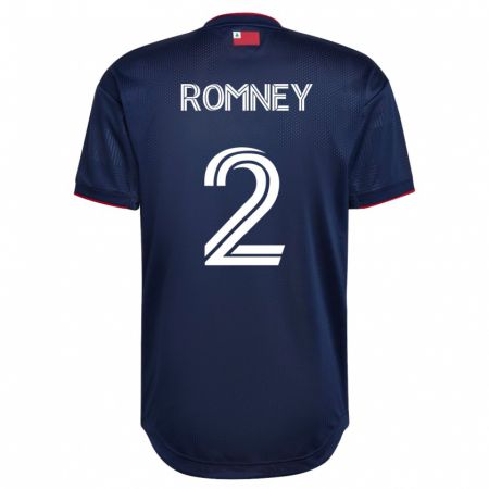 Kandiny Herren Dave Romney #2 Marine Heimtrikot Trikot 2023/24 T-Shirt