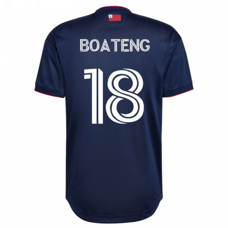 Kandiny Herren Emmanuel Boateng #18 Marine Heimtrikot Trikot 2023/24 T-Shirt