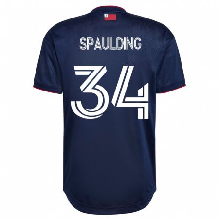 Kandiny Herren Ryan Spaulding #34 Marine Heimtrikot Trikot 2023/24 T-Shirt