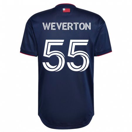 Kandiny Herren Weverton #55 Marine Heimtrikot Trikot 2023/24 T-Shirt