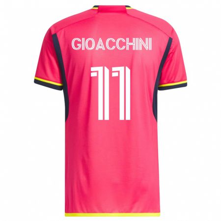 Kandiny Herren Nicholas Gioacchini #11 Rosa Heimtrikot Trikot 2023/24 T-Shirt