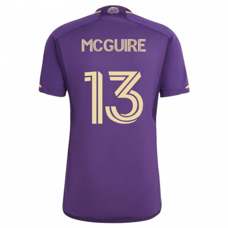 Kandiny Herren Duncan Mcguire #13 Violett Heimtrikot Trikot 2023/24 T-Shirt