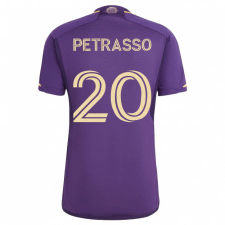 Kandiny Herren Luca Petrasso #20 Violett Heimtrikot Trikot 2023/24 T-Shirt