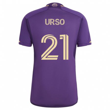Kandiny Herren Júnior Urso #21 Violett Heimtrikot Trikot 2023/24 T-Shirt