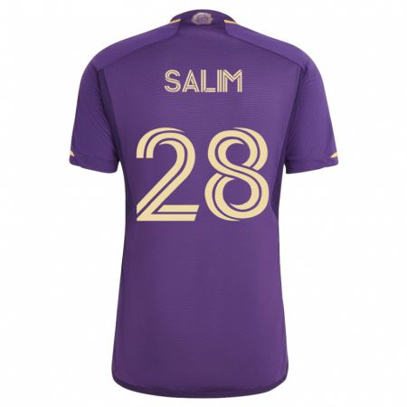 Kandiny Herren Abdi Salim #28 Violett Heimtrikot Trikot 2023/24 T-Shirt