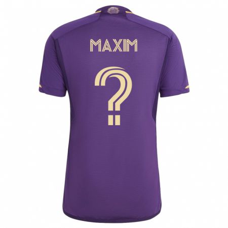 Kandiny Herren Luca Maxim #0 Violett Heimtrikot Trikot 2023/24 T-Shirt