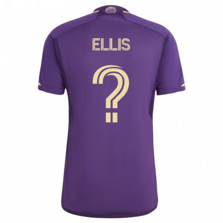 Kandiny Herren Justin Ellis #0 Violett Heimtrikot Trikot 2023/24 T-Shirt