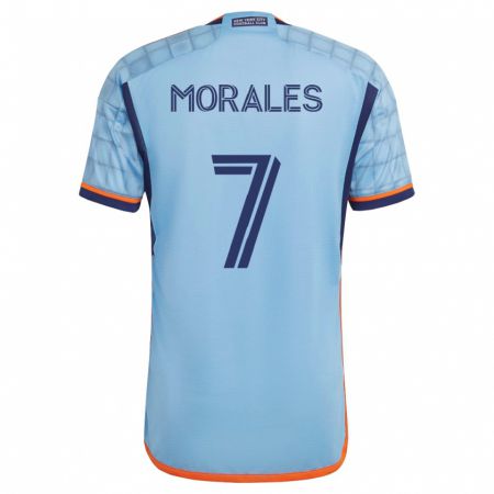 Kandiny Herren Alfredo Morales #7 Blau Heimtrikot Trikot 2023/24 T-Shirt