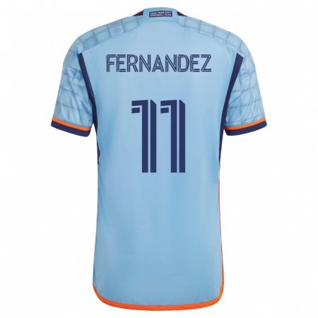 Kandiny Herren Julián Fernández #11 Blau Heimtrikot Trikot 2023/24 T-Shirt