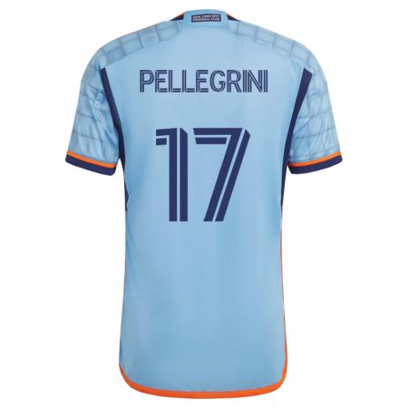 Kandiny Herren Matías Pellegrini #17 Blau Heimtrikot Trikot 2023/24 T-Shirt