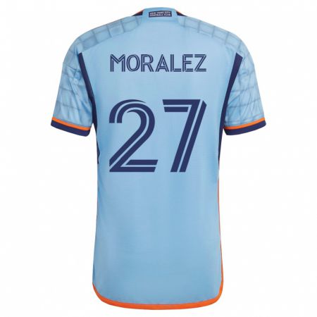 Kandiny Herren Maxi Moralez #27 Blau Heimtrikot Trikot 2023/24 T-Shirt