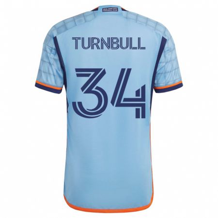 Kandiny Herren Stephen Turnbull #34 Blau Heimtrikot Trikot 2023/24 T-Shirt