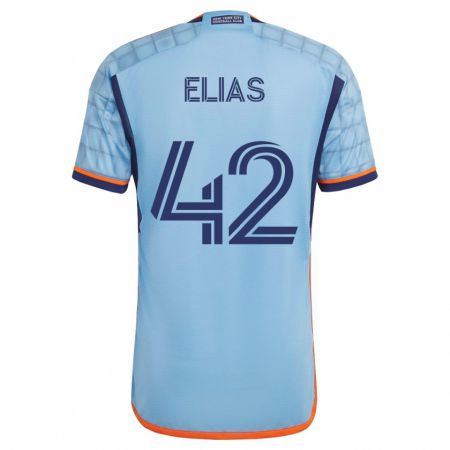 Kandiny Herren Piero Elias #42 Blau Heimtrikot Trikot 2023/24 T-Shirt