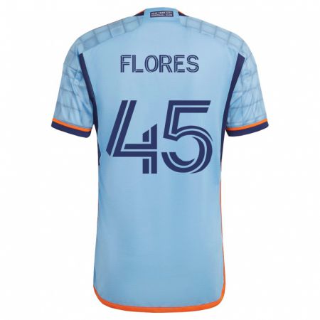Kandiny Herren Brian Flores #45 Blau Heimtrikot Trikot 2023/24 T-Shirt