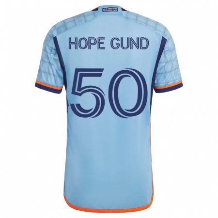Kandiny Herren Kofi Hope-Gund #50 Blau Heimtrikot Trikot 2023/24 T-Shirt
