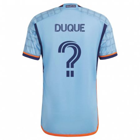 Kandiny Herren David Duque #0 Blau Heimtrikot Trikot 2023/24 T-Shirt