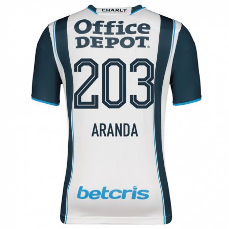 Kandiny Herren Juan Aranda #203 Marine Heimtrikot Trikot 2023/24 T-Shirt