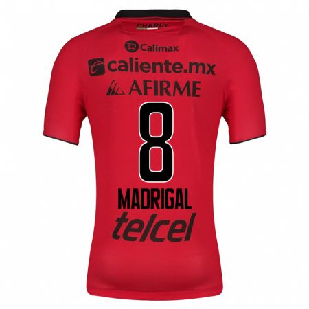 Kandiny Herren Fernando Madrigal #8 Rot Heimtrikot Trikot 2023/24 T-Shirt