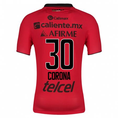 Kandiny Herren Jesús Corona #30 Rot Heimtrikot Trikot 2023/24 T-Shirt