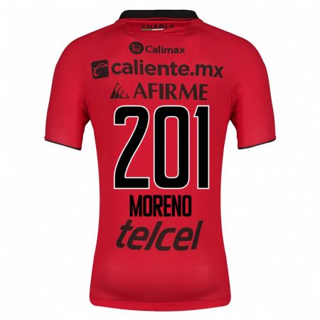 Kandiny Herren Jesús Moreno #201 Rot Heimtrikot Trikot 2023/24 T-Shirt
