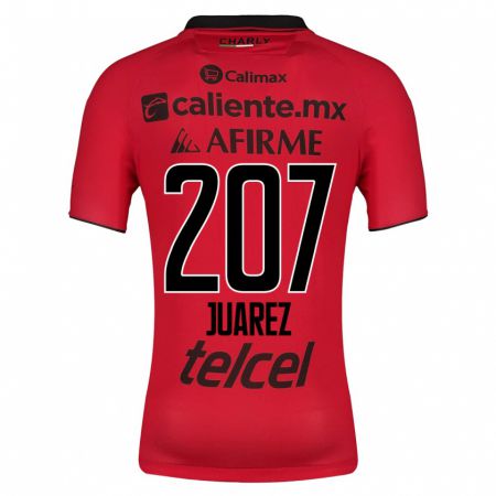 Kandiny Herren José Juárez #207 Rot Heimtrikot Trikot 2023/24 T-Shirt