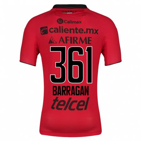 Kandiny Herren Jesús Barragán #361 Rot Heimtrikot Trikot 2023/24 T-Shirt