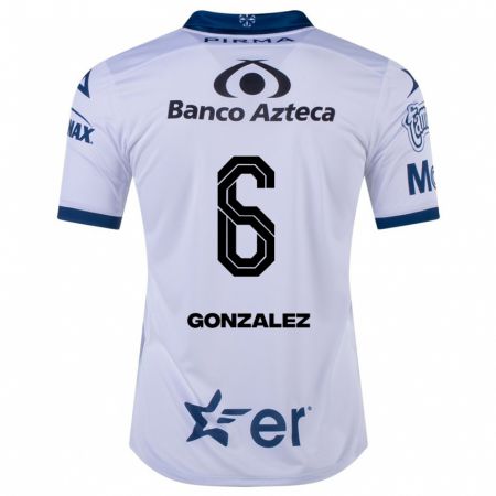 Kandiny Herren Pablo González #6 Weiß Heimtrikot Trikot 2023/24 T-Shirt