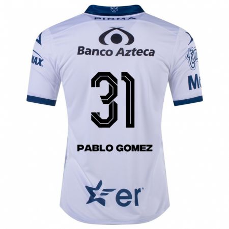 Kandiny Herren Juan Pablo Gómez #31 Weiß Heimtrikot Trikot 2023/24 T-Shirt