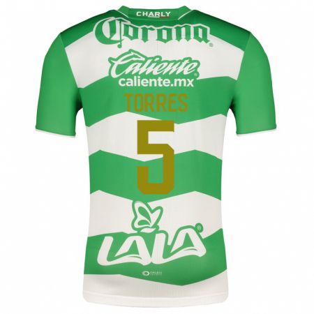 Kandiny Herren Félix Torres #5 Grün Heimtrikot Trikot 2023/24 T-Shirt