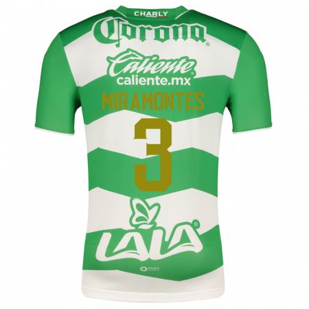 Kandiny Herren Natalia Miramontes #3 Grün Heimtrikot Trikot 2023/24 T-Shirt