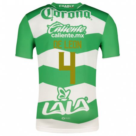 Kandiny Herren Lourdes De León #4 Grün Heimtrikot Trikot 2023/24 T-Shirt