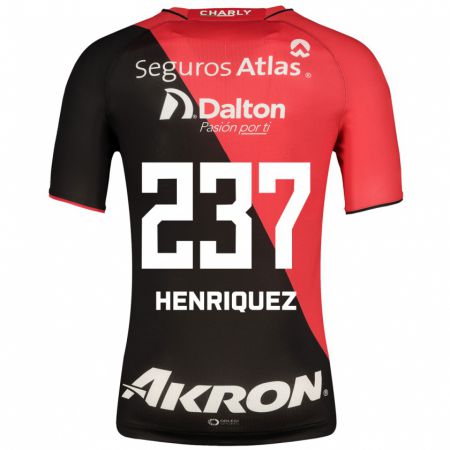 Kandiny Herren Carlos Henríquez #237 Schwarz Heimtrikot Trikot 2023/24 T-Shirt