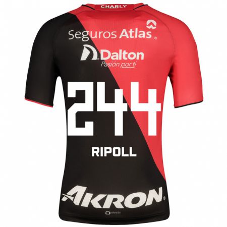 Kandiny Herren Alonso Ripoll #244 Schwarz Heimtrikot Trikot 2023/24 T-Shirt