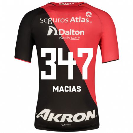 Kandiny Herren Ángel Macías #347 Schwarz Heimtrikot Trikot 2023/24 T-Shirt