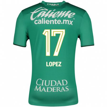 Kandiny Herren Nicolás López #17 Grün Heimtrikot Trikot 2023/24 T-Shirt