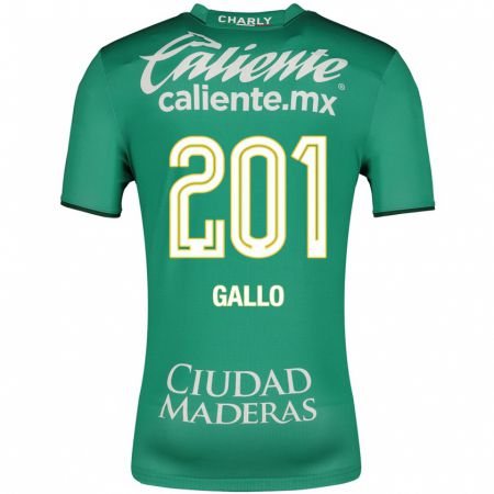 Kandiny Herren Andrés Gallo #201 Grün Heimtrikot Trikot 2023/24 T-Shirt