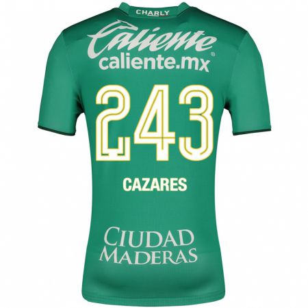 Kandiny Herren Juan Cázares #243 Grün Heimtrikot Trikot 2023/24 T-Shirt
